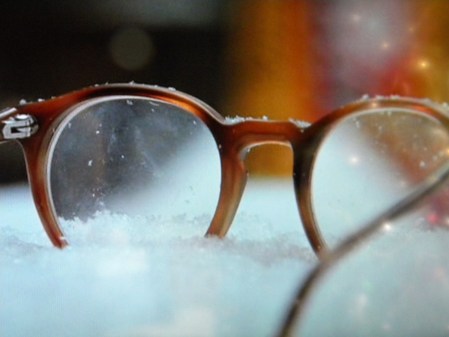 Ralphie's glasses before they are "pulverized"