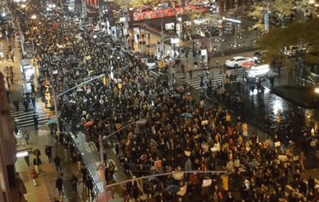 A protest in Chicago.