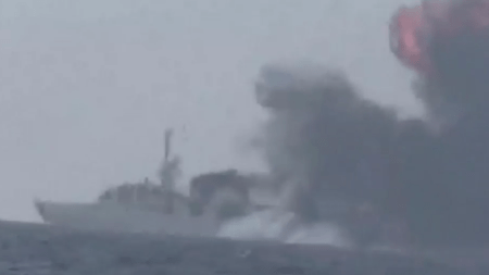 A Saudi frigate was attacked Jan. 31 by a missile launched by Houthi militia.